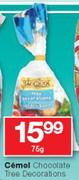 Cemol Chocolate Tree Decorations-75g