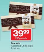Socado Chocolate Pralines-250g Each