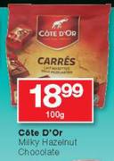 Cote D'or Milky Hazelnut Chocolate-100g
