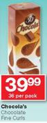 Chocola's Chocolate Fine Curls-36 Per Pack