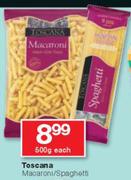 0Toscana Macaroni/Spaghetti-500g Each