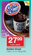 Golden Cloud Cake-In-A Mug Mix 4-Per Pack