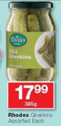 Rhodes Gherkins-385g Each