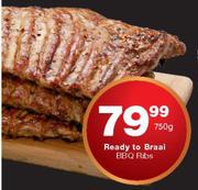 Ready To Braai BBQ Ribs-750g