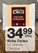 Wyke Farms Ivy Mature Cheddar 200g-Each