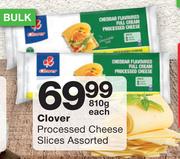 Clover Processed Cheese Slices-810g Each