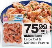 uMoja Extra-Large Cut & Deveined Prawns-400g Each