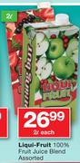 Liqui-Fruit 100% Fruit Juice Blend-2Ltr Each