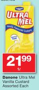 Danone Ultra Mel Vanilla Custard-1Ltr Each