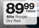 Alto Rouge Dry Red-750ml