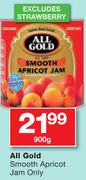 All Gold Smooth Apricot Jam Only-900g