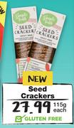 Seed Crackers Gluten Free-115g Each
