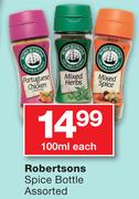 Robertsons Spice Bottle-100ml Each