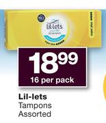 Lil-Lets Tampons 16-Per Pack