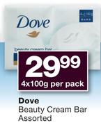 Dove Beauty Cream Bar-4x100g Per Pack