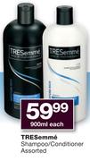 Tresemme Shampoo/COnditioner-900ml Each
