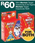 Mortien Target Insecticides & 30 Nights Mortien Target Insecticide Refill-28ml