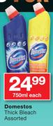 Domestos Thick Bleach-750ml Each