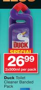 Duck Toilet Cleaner Banded Pack-2x500ml Per Pack