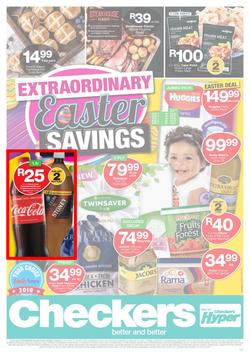 Checkers KwaZulu - Natal : Easter Specials (08 Apr - 22 Apr 2019), page 1