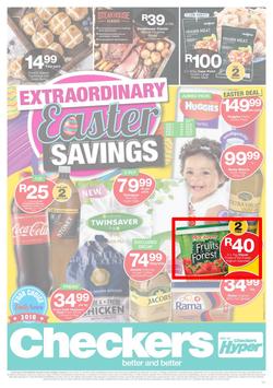 Checkers KwaZulu - Natal : Easter Specials (08 Apr - 22 Apr 2019), page 1