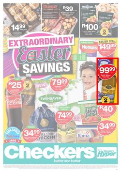 Checkers KwaZulu - Natal : Easter Specials (08 Apr - 22 Apr 2019), page 1