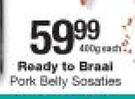 Ready To Braai Pork Belly Sosaties-400g Each