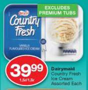 Dairymaid Country Fresh Ice Cream Assorted-1.5/1.8Ltr Each