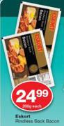 Eskort Rindless Back Bacon-200g Each