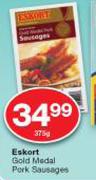 Eskort Gold Medal Pork Sausages-375g