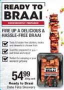 Ready To Braai Date Feta Skewers-300g Each