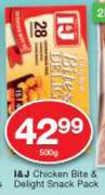 I&J Chicken Bite & Delight Snack Pack-500g