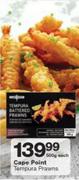 Cape Point Tempura Prawns-500g Each