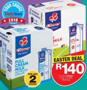 Clover Long Life Milk Assorted-2 x 6 x 1Ltr