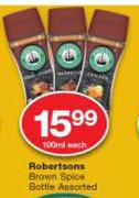 Robertsons Brown Spice Bottle Assorted-100ml Each