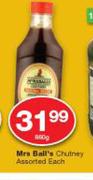 Mrs Balls Chutney Assorted-850g Each