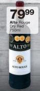 Alto Rouge Dry Red-750ml