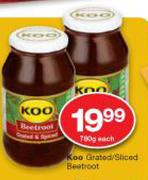 Koo Grated/Sliced Beetroot-780g Each