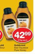 Goldcreast Eezi Squeeze Pure Honey-375g Each