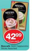 Nescafe Gold Cappuccino Sticks Assorted-10 Per Pack