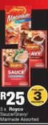 Royco Sauce/Gravy/Marinade Assorted-For 3