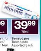 Sensodyne Toothpaste Assorted-75ml Each