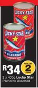 Lucky Star Pilchards Assorted-2 x 400g