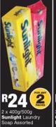 Sunlight Laundry Soap Assorted-2 x 400g/500g