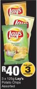 Lay's Potato Chips Assorted-3 x 125g