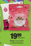 Frey Chocolate Coaties/Malties-50g Each