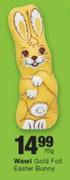 Wawi Gold Foll Easter Bunny-70g