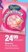 Beacon Pink & White Marshmallows-400 g Each