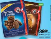 Bakers Romany Creams/choc-kits Biscuits Assorted-500 g Each