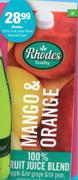 Rhodes 100% Fruit Juice Blend Assorted Each-2 Ltr